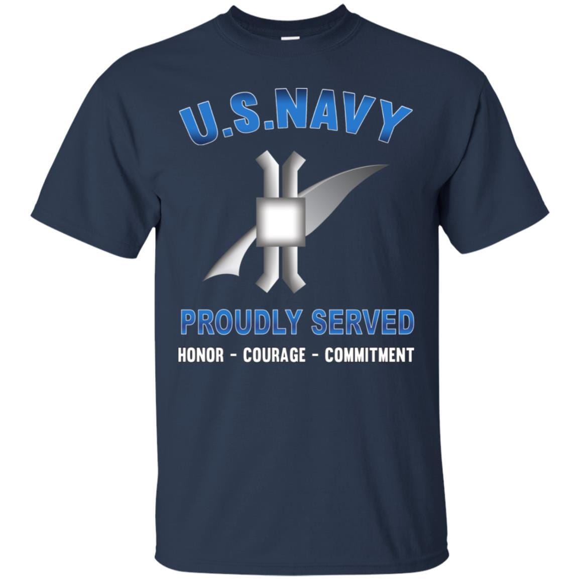 Navy Legalman Navy LN - Proudly Served T-Shirt For Men On Front-TShirt-Navy-Veterans Nation