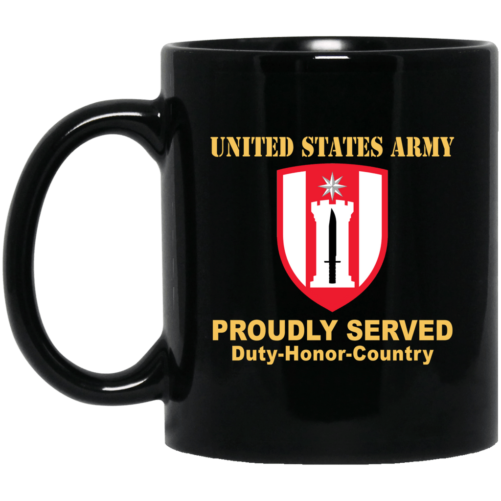 US ARMY 372ND ENGINEER BRIGADE- 11 oz - 15 oz Black Mug-Mug-Army-CSIB-Veterans Nation