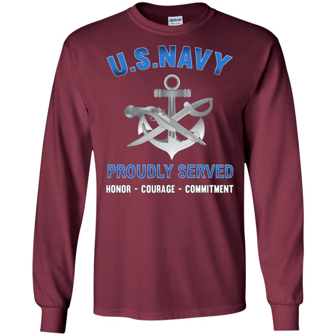 Navy Special Warfare Boat Operator Navy SB - Proudly Served T-Shirt For Men On Front-TShirt-Navy-Veterans Nation