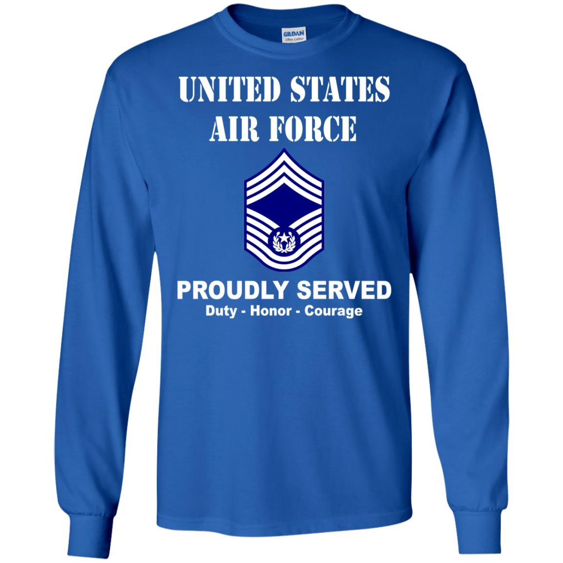 US Air Force E-9 Chief Master Sergeant Of The Air Force E9 CMSAF Noncommissioned Officer (Special) Ranks Men Front T Shirt For Air Force-TShirt-USAF-Veterans Nation