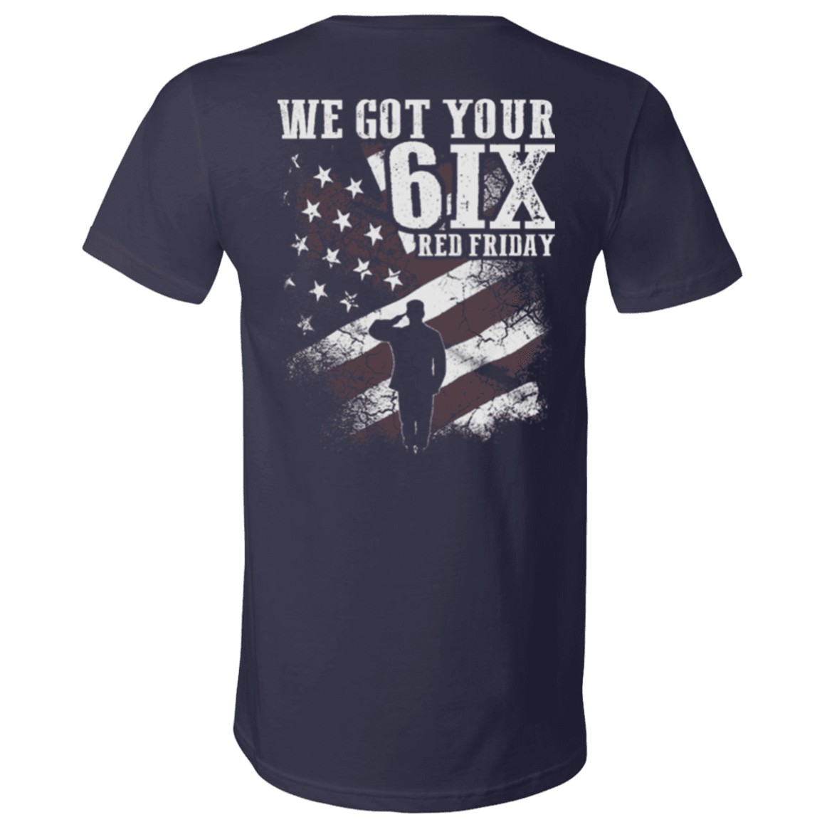 Military T-Shirt "Veteran - We Got Your Six Red Friday"-TShirt-General-Veterans Nation