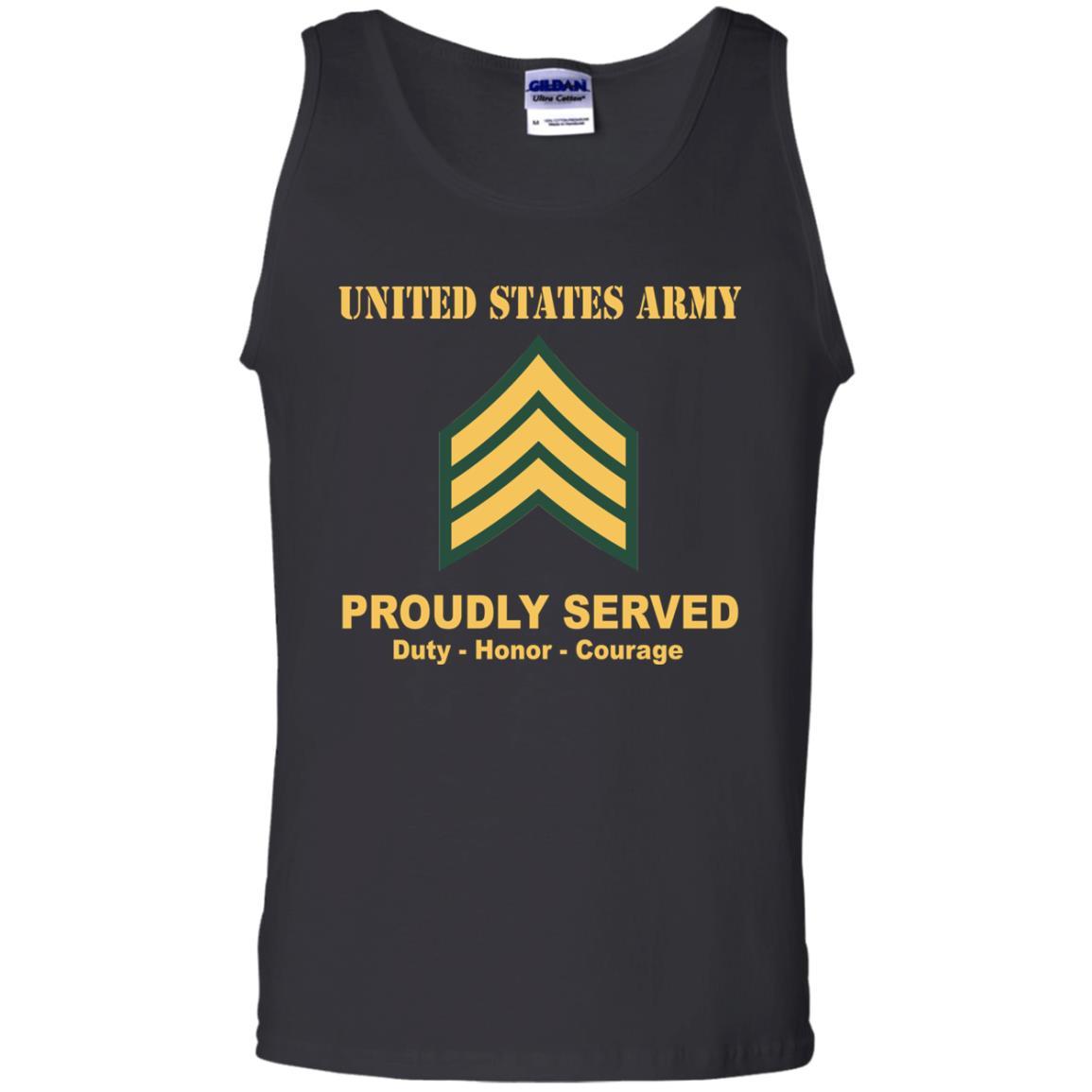 US Army E-5 Sergeant E5 SGT Noncommissioned Officer Ranks Men Front Shirt US Army Rank-TShirt-Army-Veterans Nation