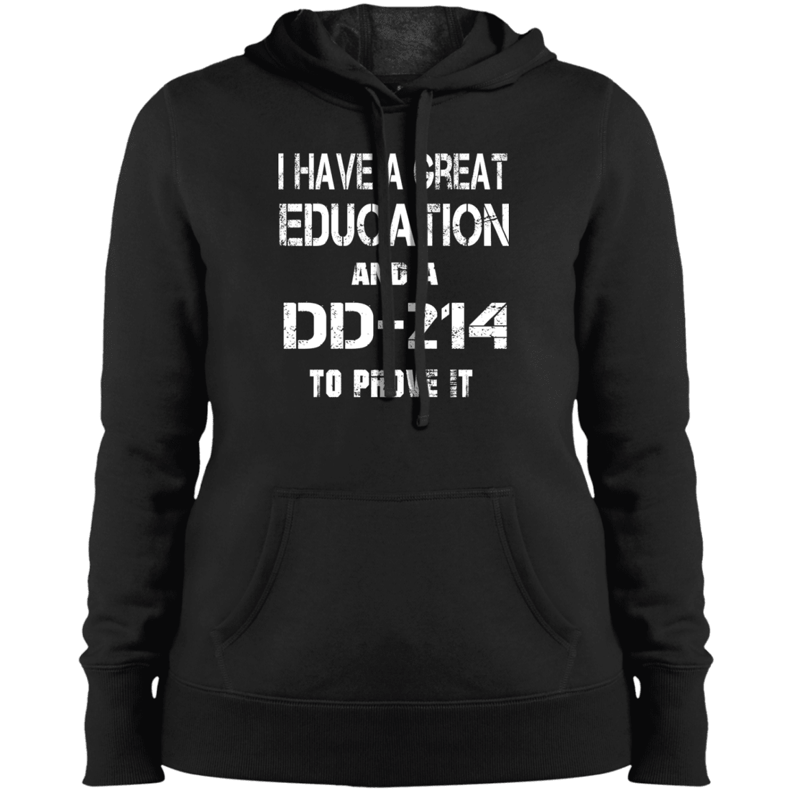 Military T-Shirt "Veteran - Education-DD214 - Women" Front-TShirt-General-Veterans Nation