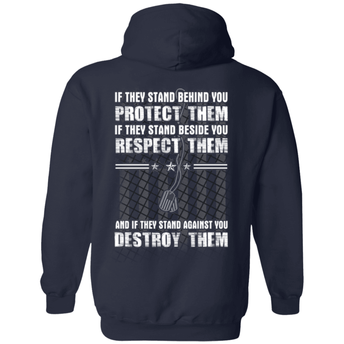 Military T-Shirt "Protect Them Respect Them Destroy Them Veteran"-TShirt-General-Veterans Nation