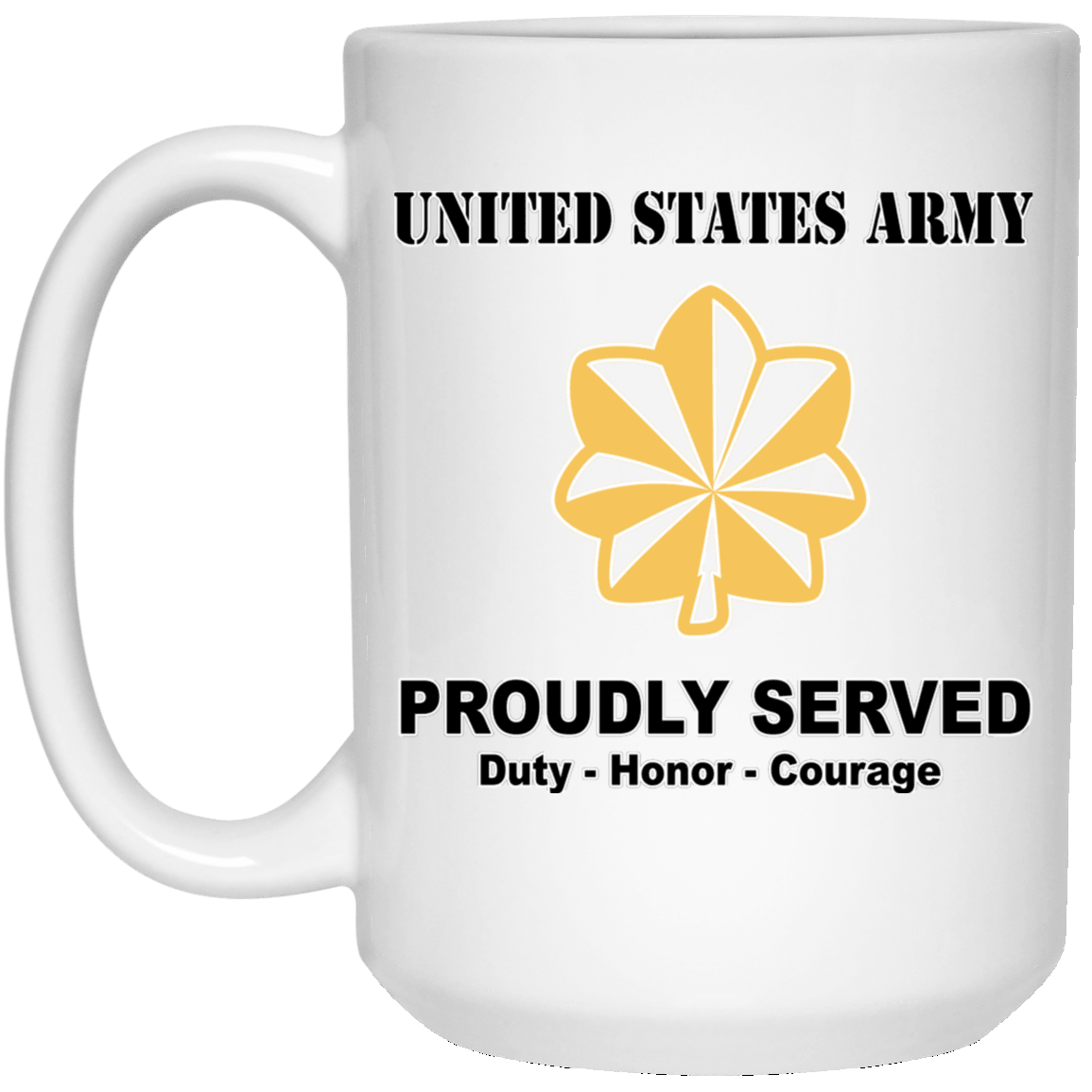 US Army O-4 Major O4 MAJ Field Officer Ranks White Coffee Mug - Stainless Travel Mug-Mug-Army-Ranks-Veterans Nation