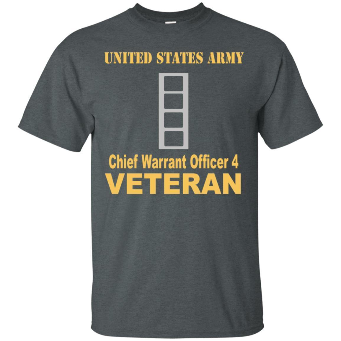 US Army W-4 Chief Warrant Officer 4 W4 CW4 Warrant Officer Veteran Men T Shirt On Front-TShirt-Army-Veterans Nation