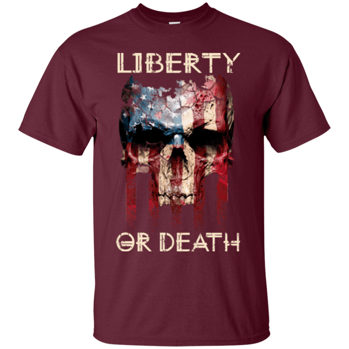 Military T-Shirt "LIBERTY OR DEATH"-TShirt-General-Veterans Nation