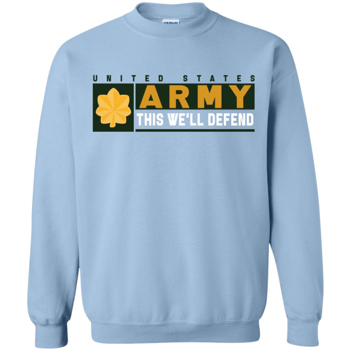 US Army O-4 This We Will Defend Long Sleeve - Pullover Hoodie-TShirt-Army-Veterans Nation