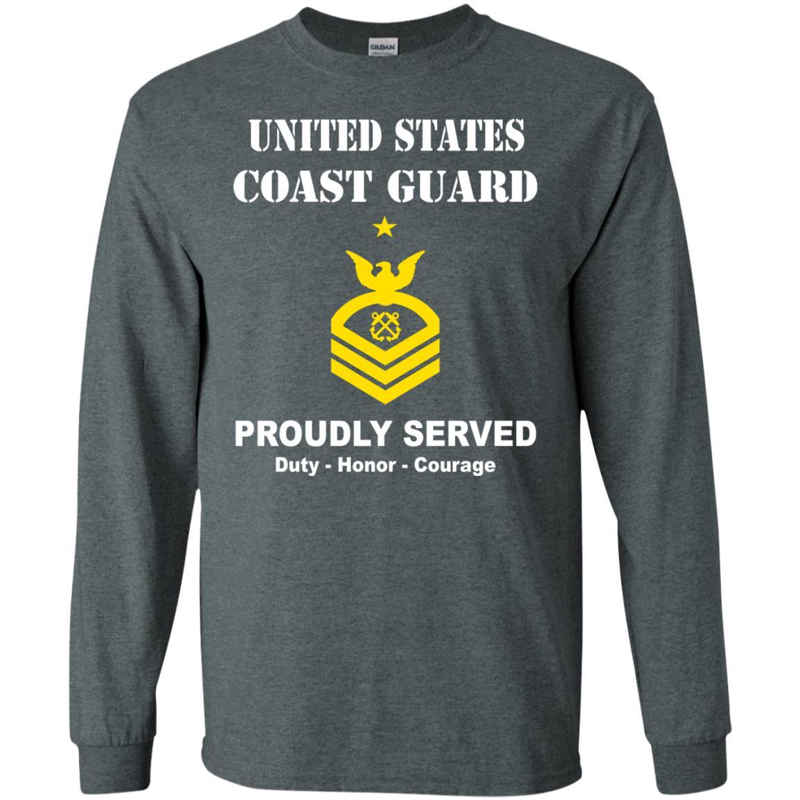 US Coast Guard E-8 Senior Chief Petty Officer E8 SCPO Chief Petty Officer Men Front USCG T Shirt-TShirt-USCG-Veterans Nation