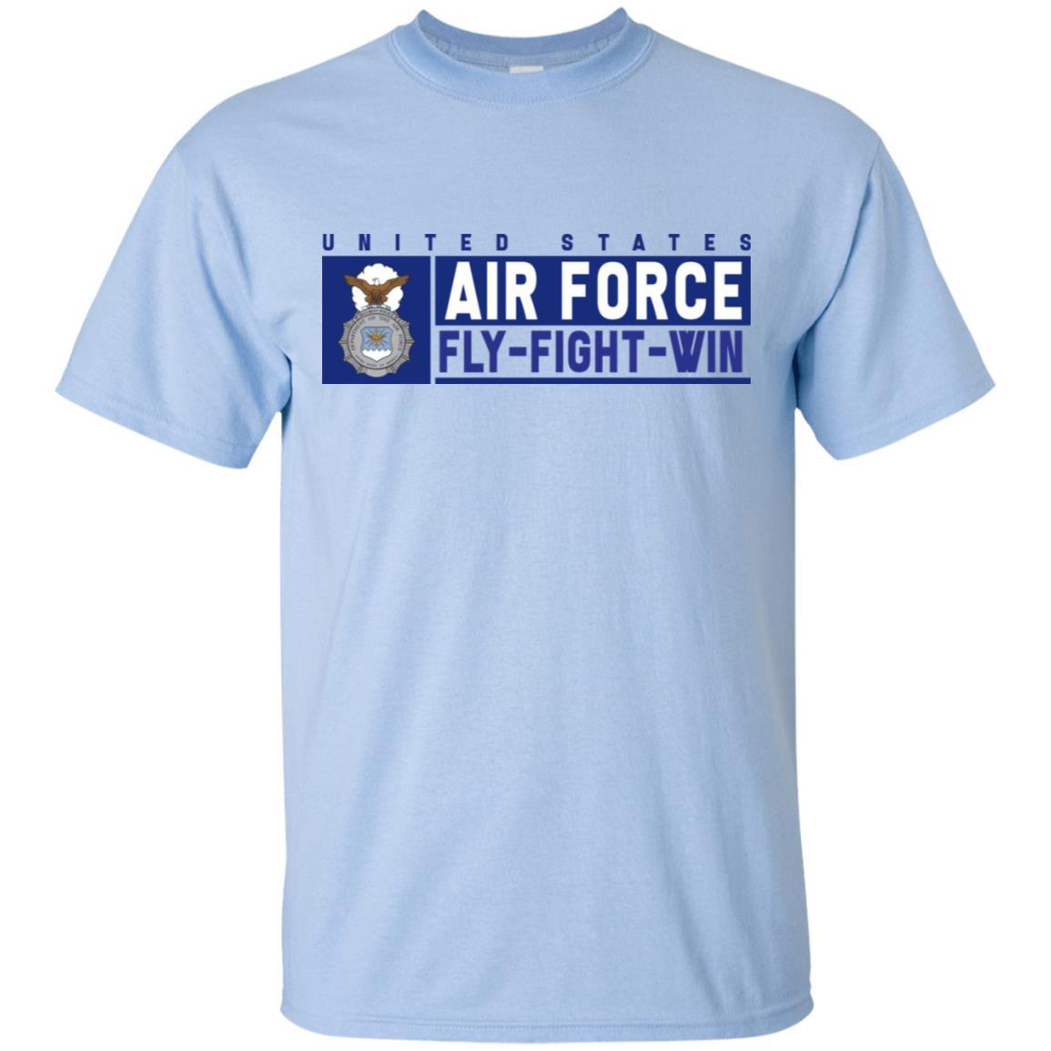 US Air Force Security Police Fly - Fight - Win T-Shirt On Front For Men-TShirt-USAF-Veterans Nation