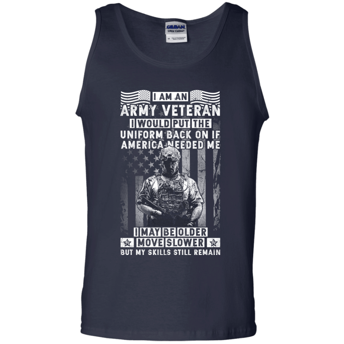 I am an Army Veteran Men Front T Shirt-TShirt-Army-Veterans Nation