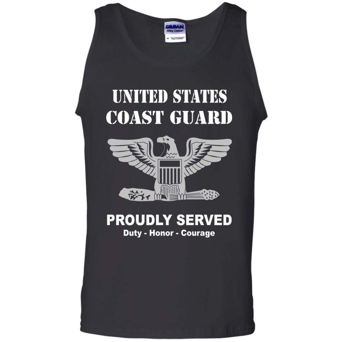 US Coast Guard O-6 Captain O6 CAPT Senior Officer Men Front USCG T Shirt-TShirt-USCG-Veterans Nation