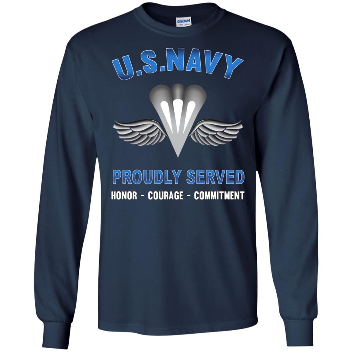 Navy Aircrew Survival Equipmentman Navy PR - Proudly Served T-Shirt For Men On Front-TShirt-Navy-Veterans Nation