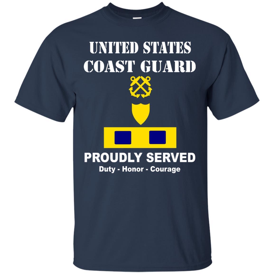 US Coast Guard W-3 Chief Warrant Officer 3 W3 CWO-3 Chief Warrant Officer Men Front USCG T Shirt-TShirt-USCG-Veterans Nation