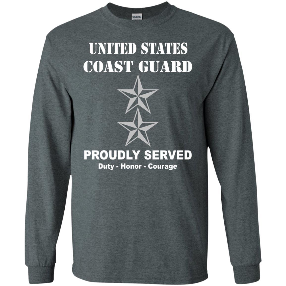 US Coast Guard O-8 Rear Admiral O8 RADM Flag Officer Men Front USCG T Shirt-TShirt-USCG-Veterans Nation