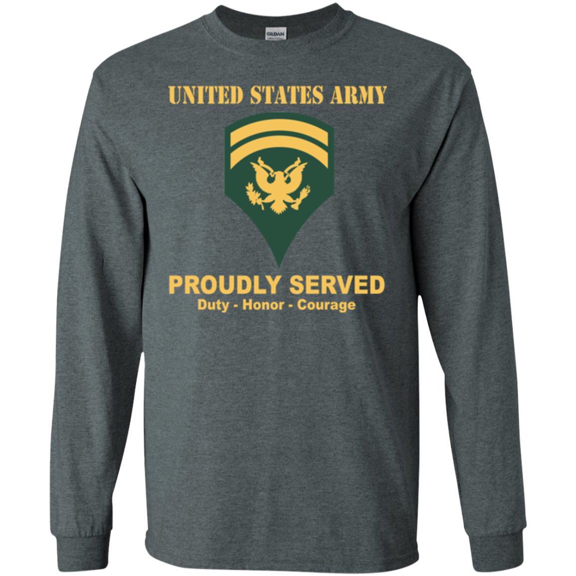 US Army E-6 SPC E6 Specialist Ranks Men Front Shirt US Army Rank-TShirt-Army-Veterans Nation