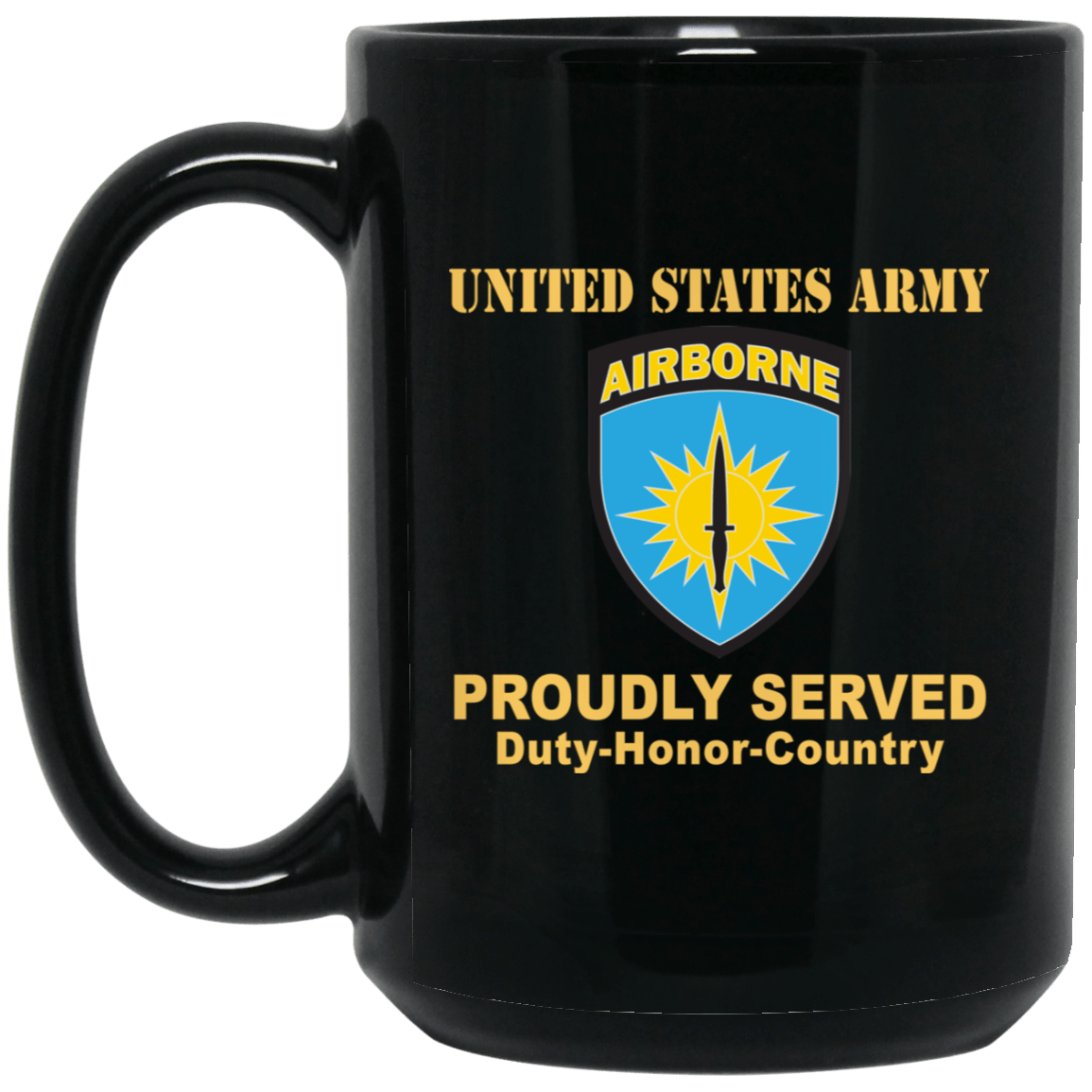 US ARMY SPECIAL OPERATIONS COMMAND PACIFIC- 11 oz - 15 oz Black Mug-Mug-Army-CSIB-Veterans Nation