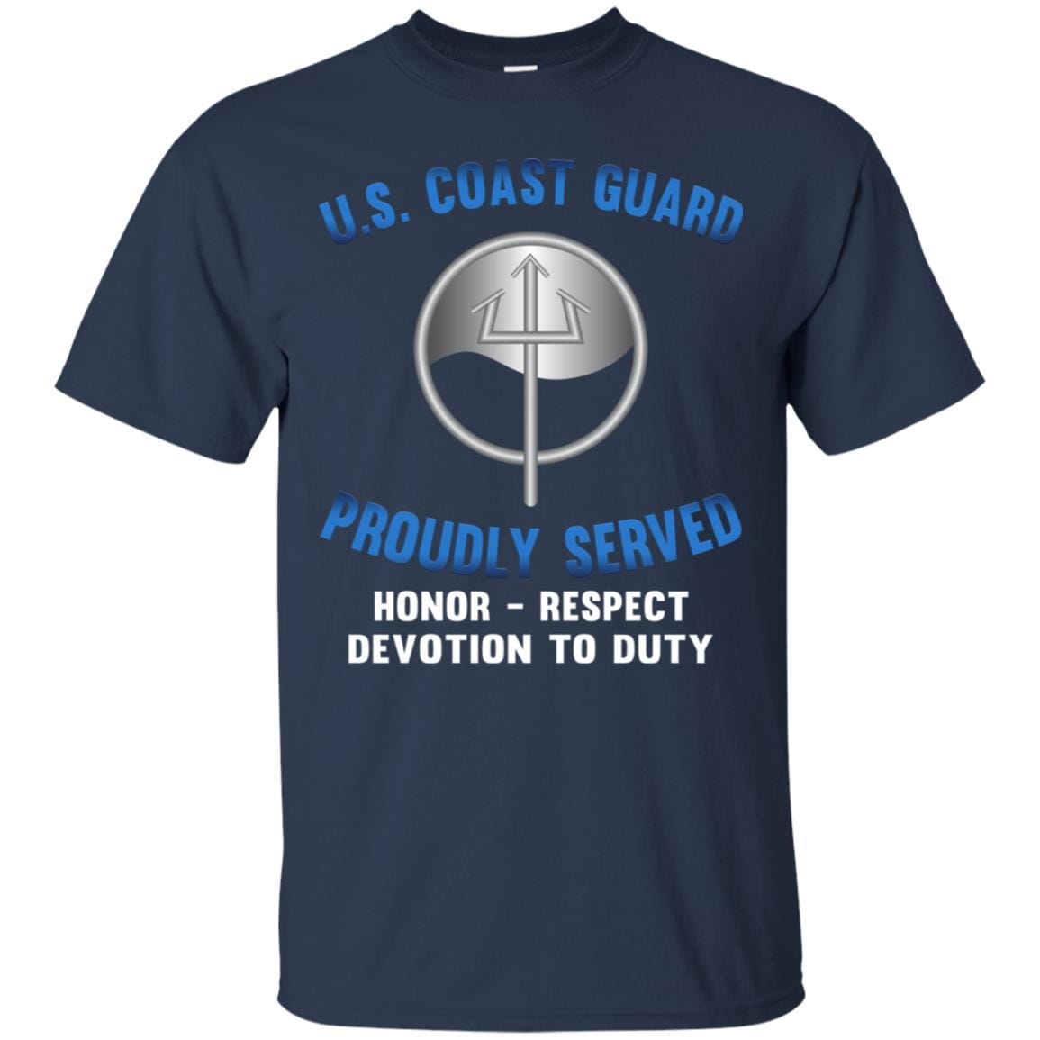 USCG MARINE SCIENCE TECHNICIAN MST Logo Proudly Served T-Shirt For Men On Front-TShirt-USCG-Veterans Nation