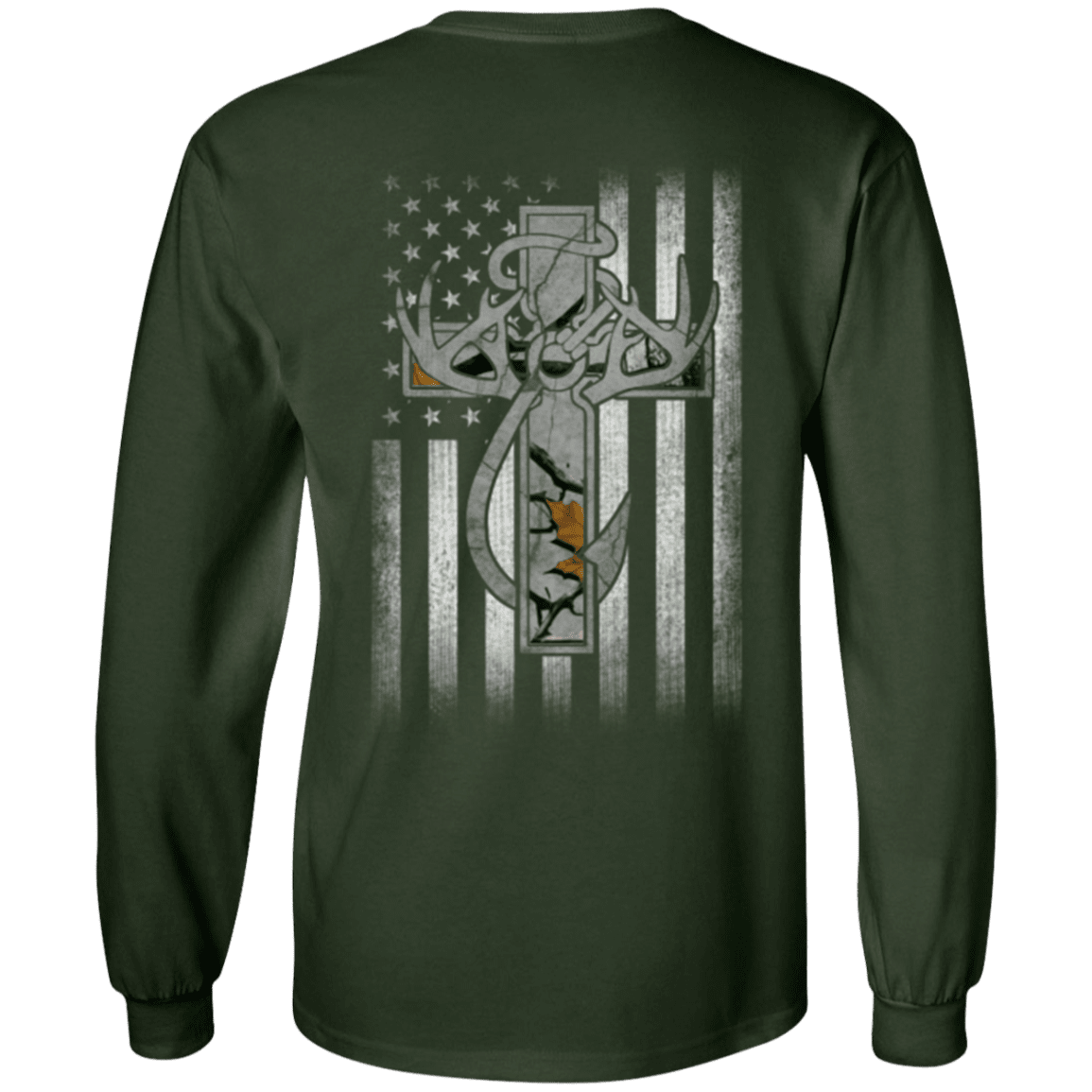 Military T-Shirt "Hunting Faith Flag Veteran"-TShirt-General-Veterans Nation