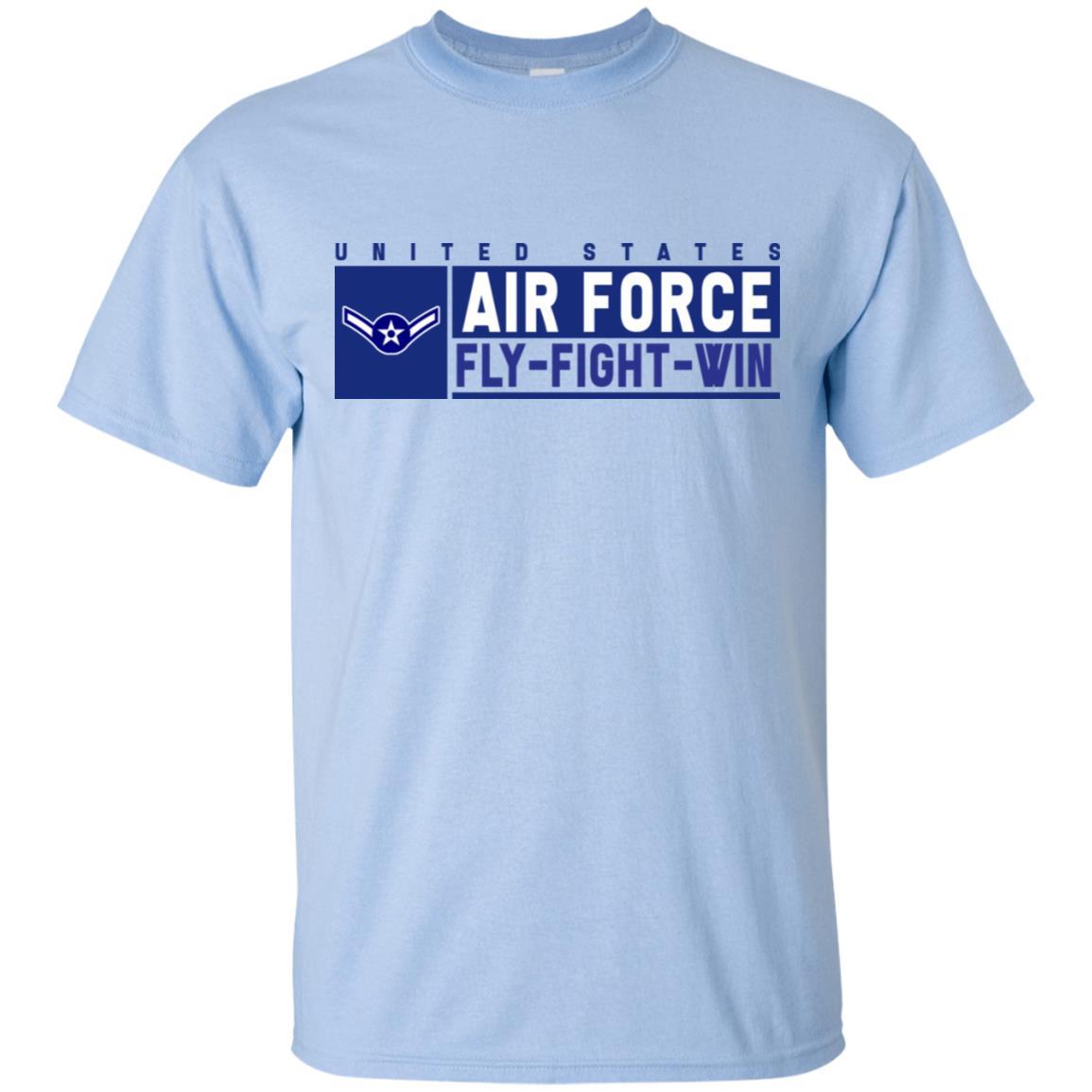 US Air Force E-2 Airman Fly - Fight - Win T-Shirt On Front For Men-TShirt-USAF-Veterans Nation