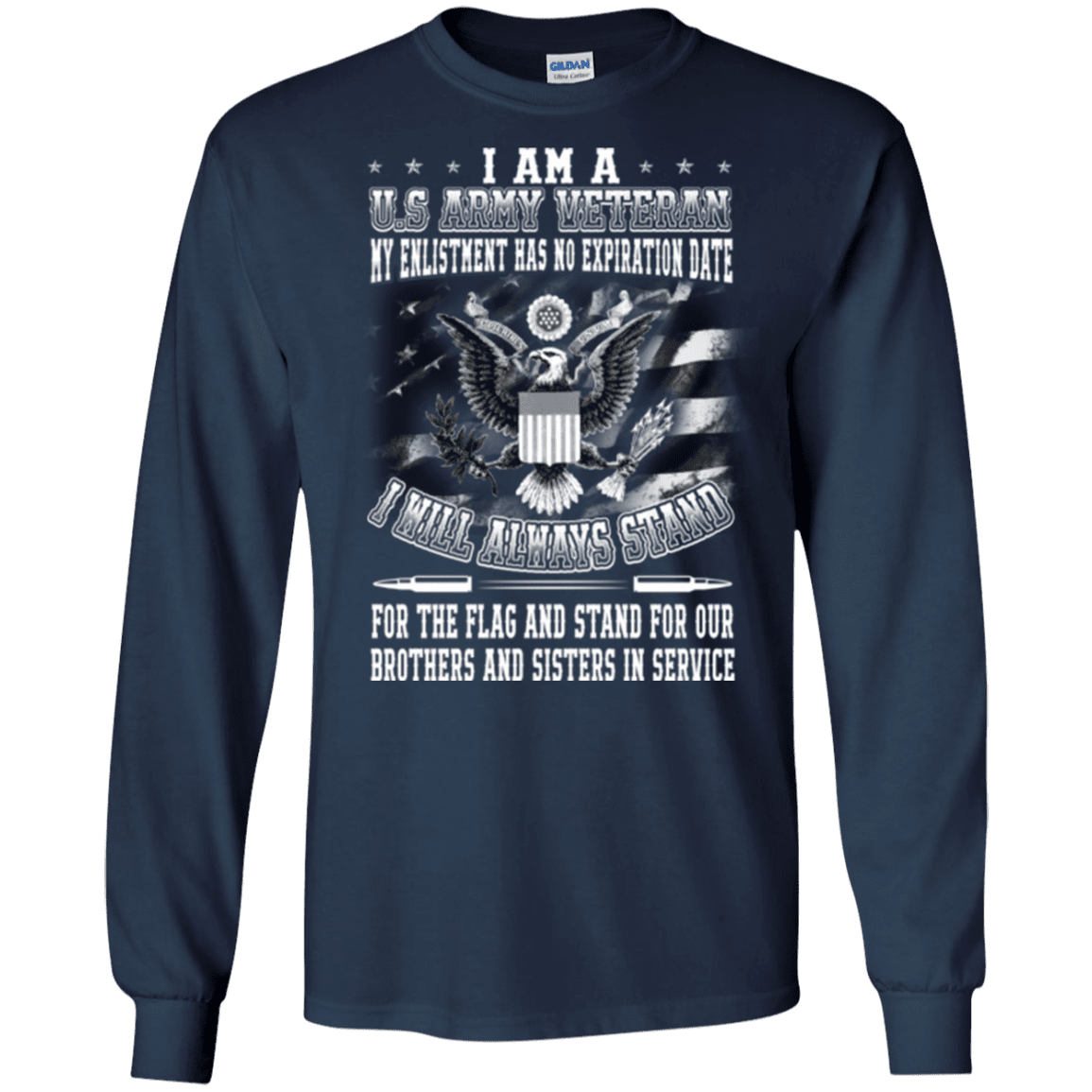 Military T-Shirt "I am A US Amry Veteran"-TShirt-General-Veterans Nation