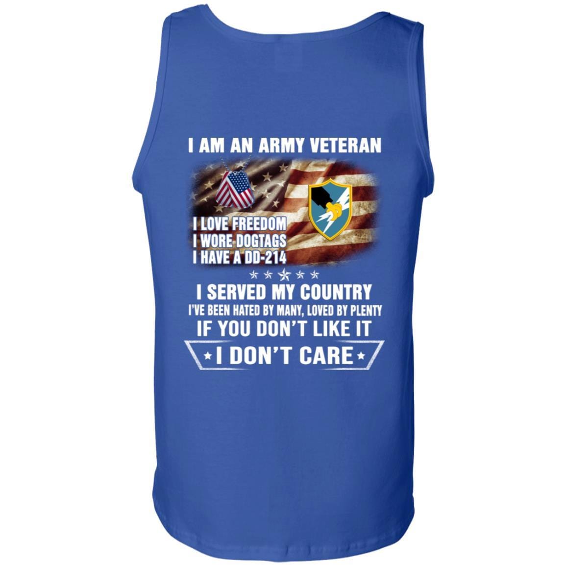 T-Shirt "I Am An Army Security Agency Veteran" On Back-TShirt-Army-Veterans Nation