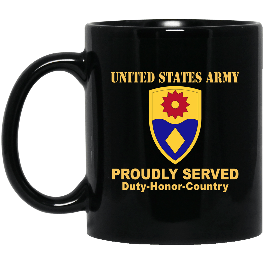 US ARMY 49TH MILITARY POLICE BRIGADE- 11 oz - 15 oz Black Mug-Mug-Army-CSIB-Veterans Nation