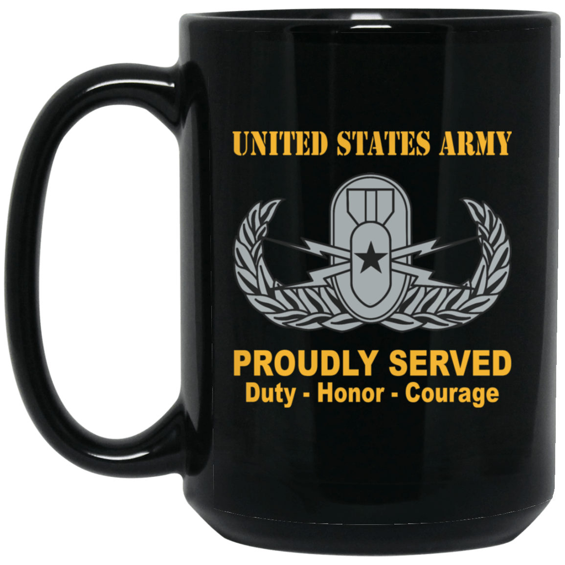 US Army Senior Explosive Ordnance Disposal Badge 11 oz - 15 oz-Mug-Army-Badge-Veterans Nation