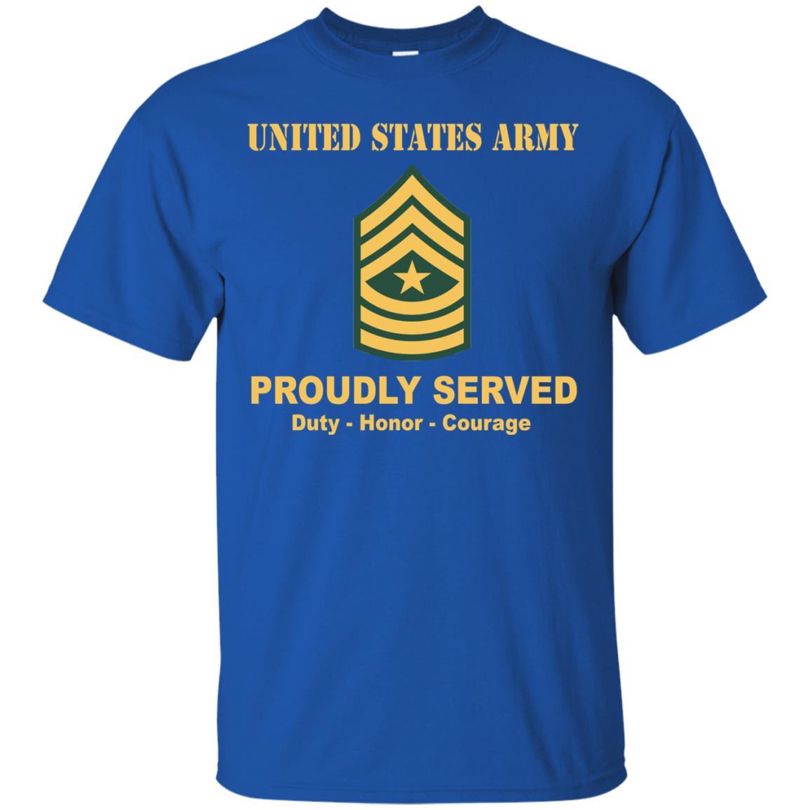 US Army E-9 Sergeant Major E9 SGM Noncommissioned Officer Ranks Men Front Shirt US Army Rank-TShirt-Army-Veterans Nation