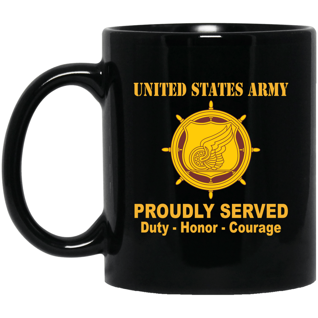 U.S. Army Transportation Corps Black Mug 11 oz - 15 oz-Mug-Army-Branch-Veterans Nation