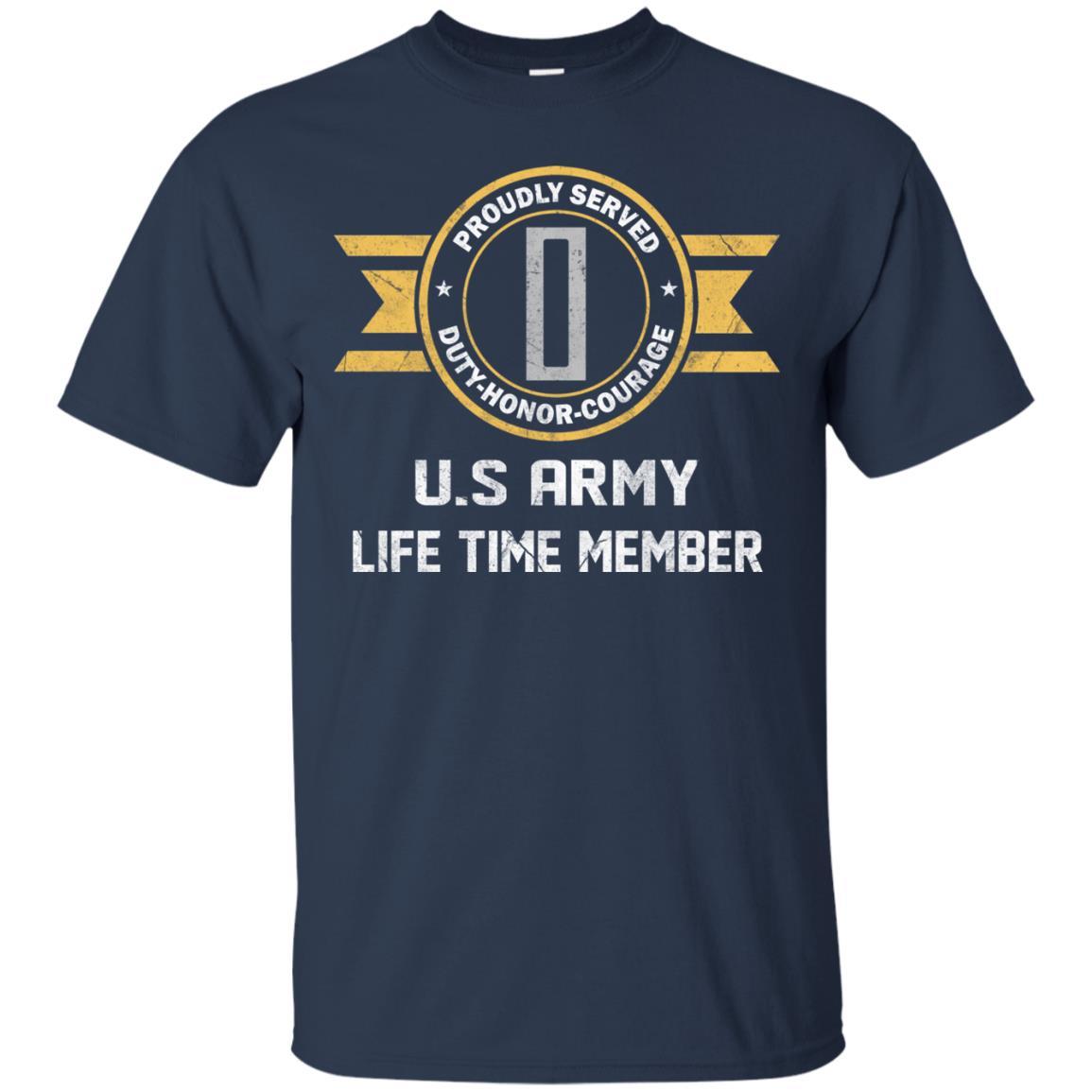 Life Time Member - US Army W-5 Chief Warrant Officer 5 W5 CW5 Warrant Officer Ranks Men T Shirt On Front-TShirt-Army-Veterans Nation