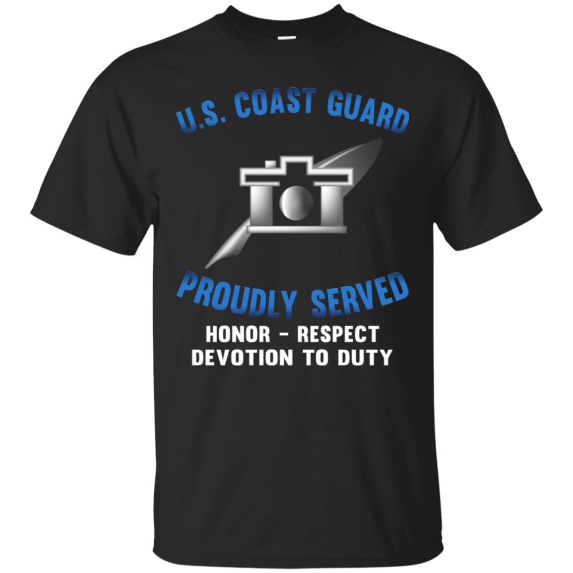 USCG PUBLIC AFFAIRS SPECIALIST PA Logo Proudly Served T-Shirt For Men On Front-TShirt-USCG-Veterans Nation