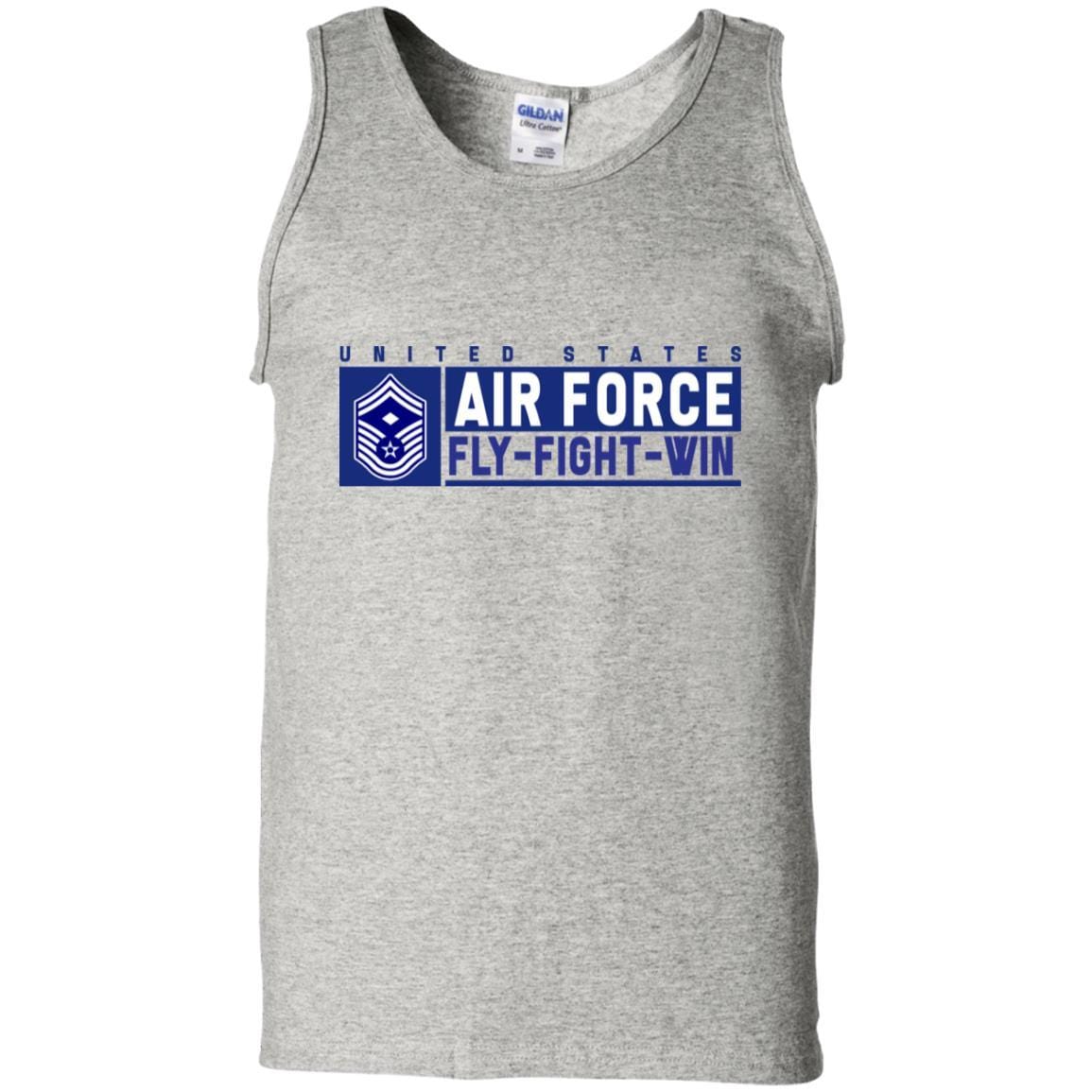 US Air Force E-8 First sergeant Fly - Fight - Win T-Shirt On Front For Men-TShirt-USAF-Veterans Nation