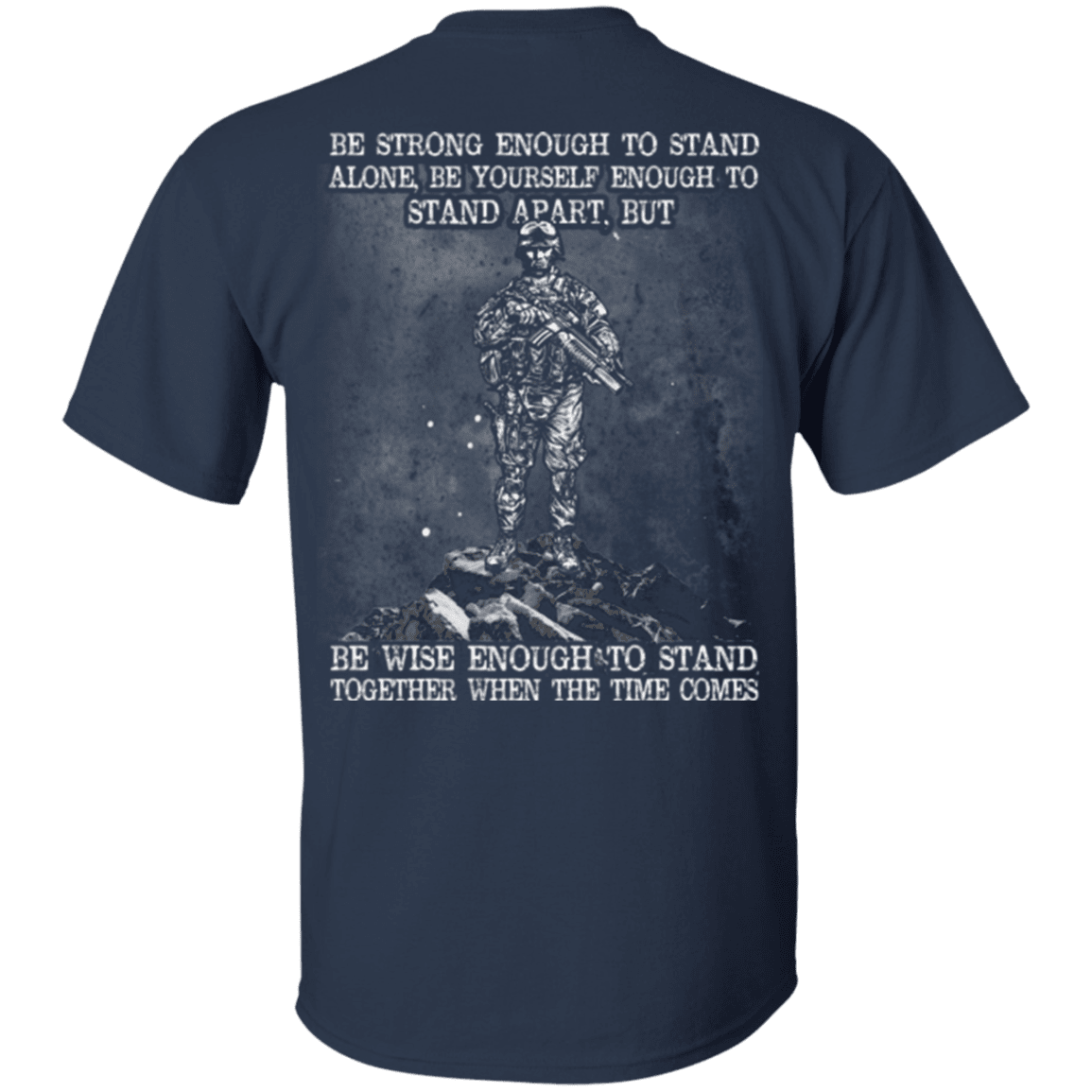 Military T-Shirt "Strong Enough To Stand Together Veteran"-TShirt-General-Veterans Nation