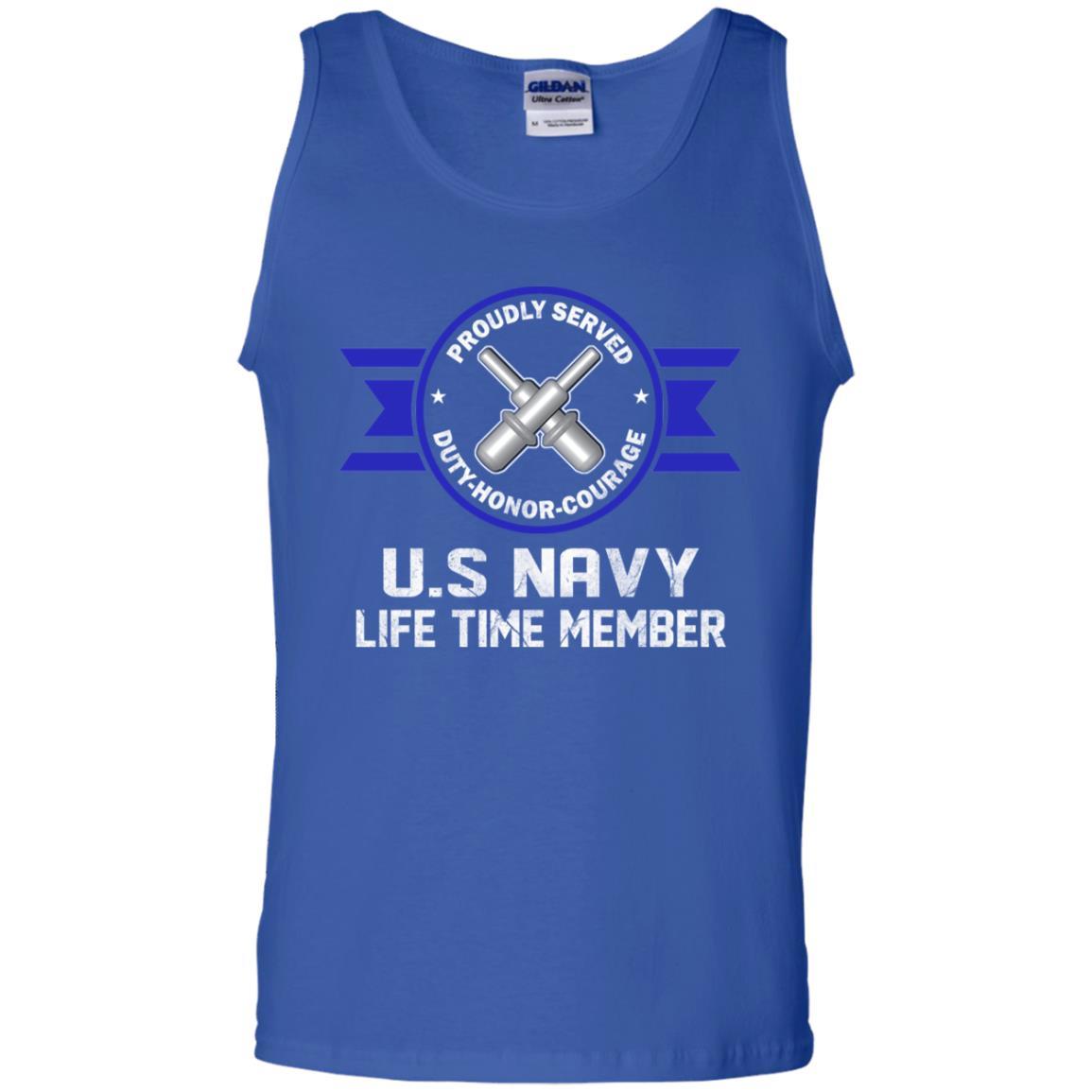 Life Time Member - US Navy Gunner's Mate GM Men T Shirt On Front-TShirt-Navy-Veterans Nation