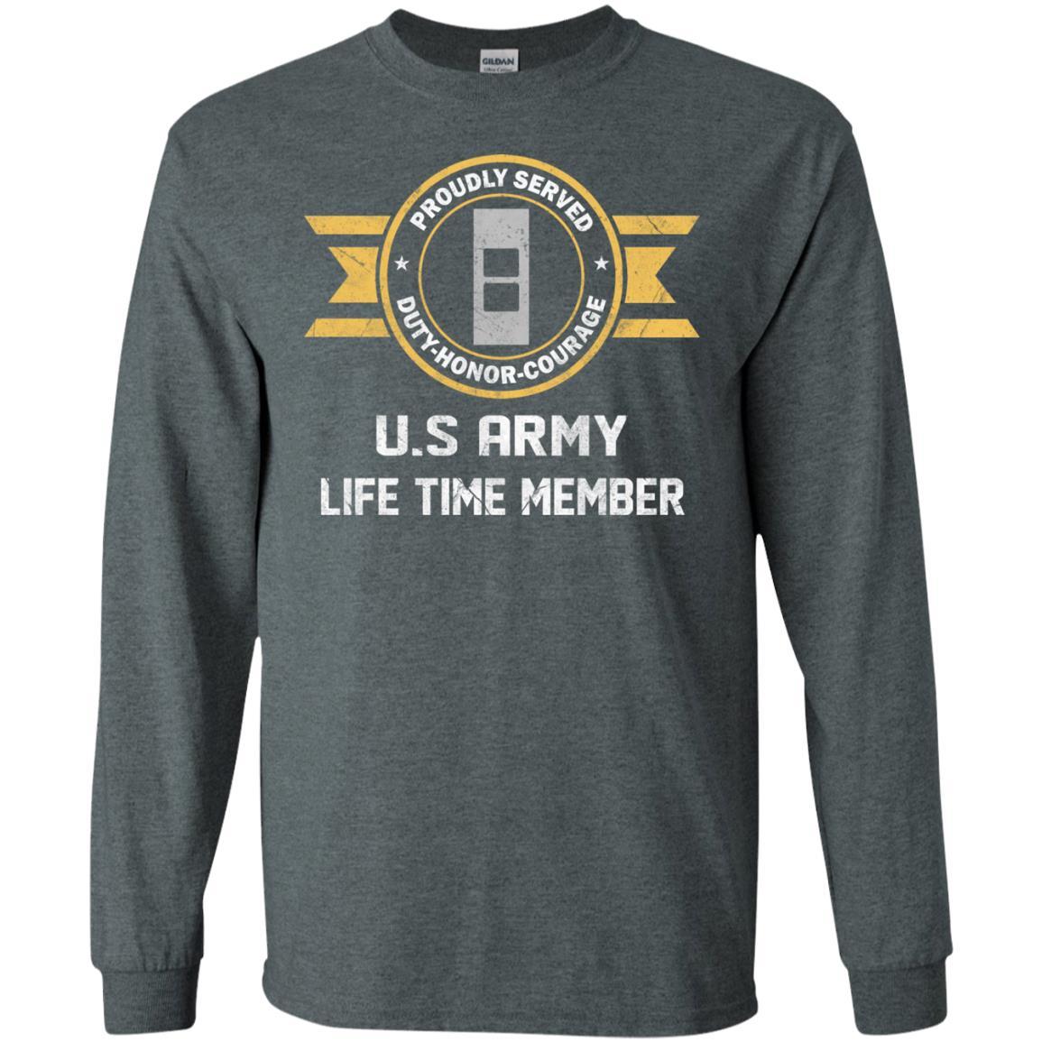 Life Time Member - US Army W-2 Chief Warrant Officer 2 W2 CW2 Warrant Officer Ranks Men T Shirt On Front-TShirt-Army-Veterans Nation