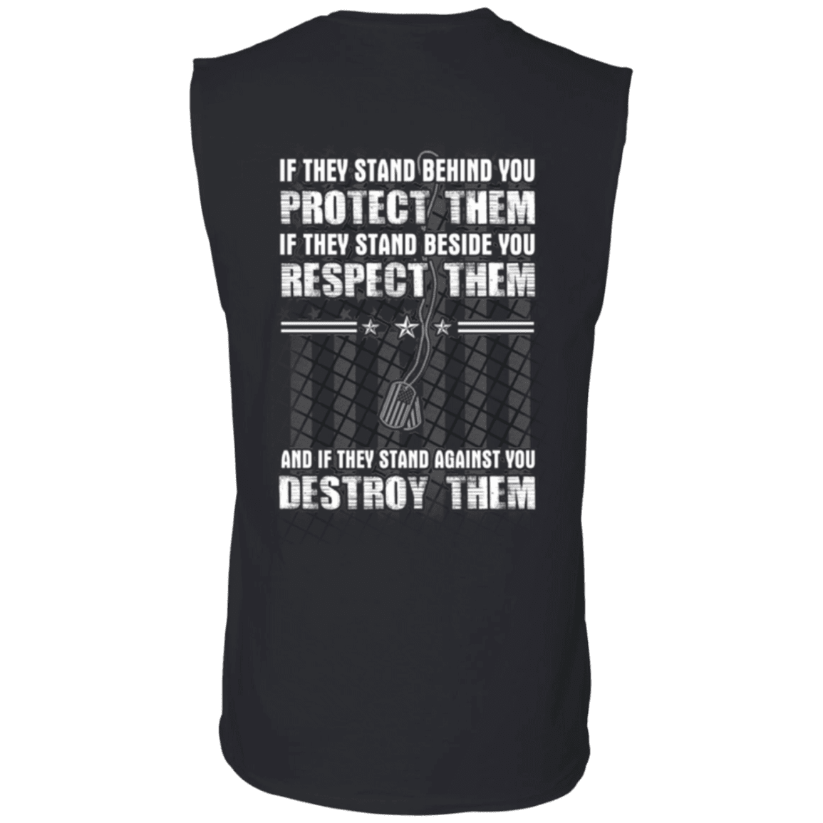 Military T-Shirt "Protect Them Respect Them Destroy Them Veteran"-TShirt-General-Veterans Nation