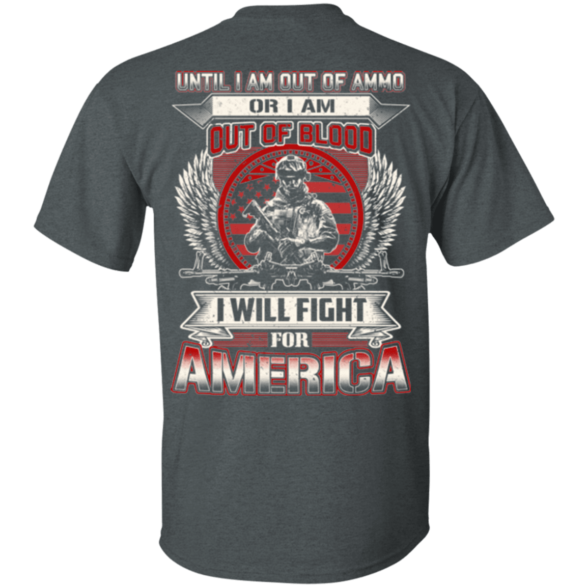 Military T-Shirt "Veteran - I Will Fire For America"-TShirt-General-Veterans Nation