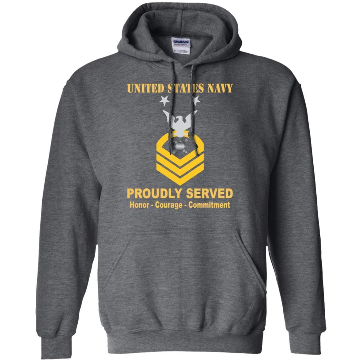 Navy Explosive Ordnance Disposal Navy EOD E-9 Rating Badges Proudly Served T-Shirt For Men On Front-TShirt-Navy-Veterans Nation