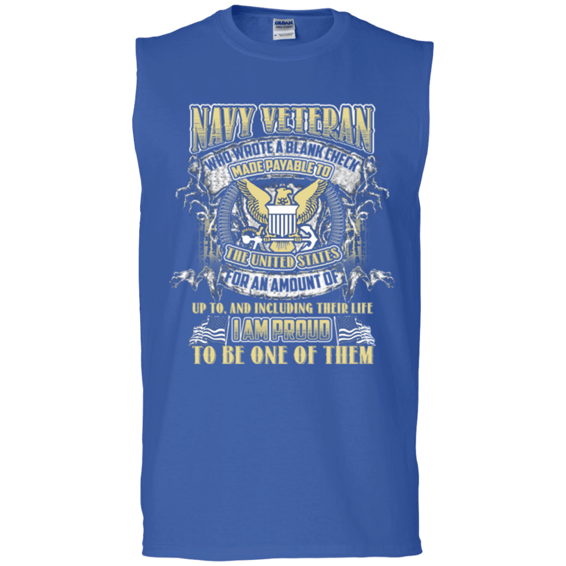 Military T-Shirt "Proud To Be NAVY VETERAN"-TShirt-General-Veterans Nation