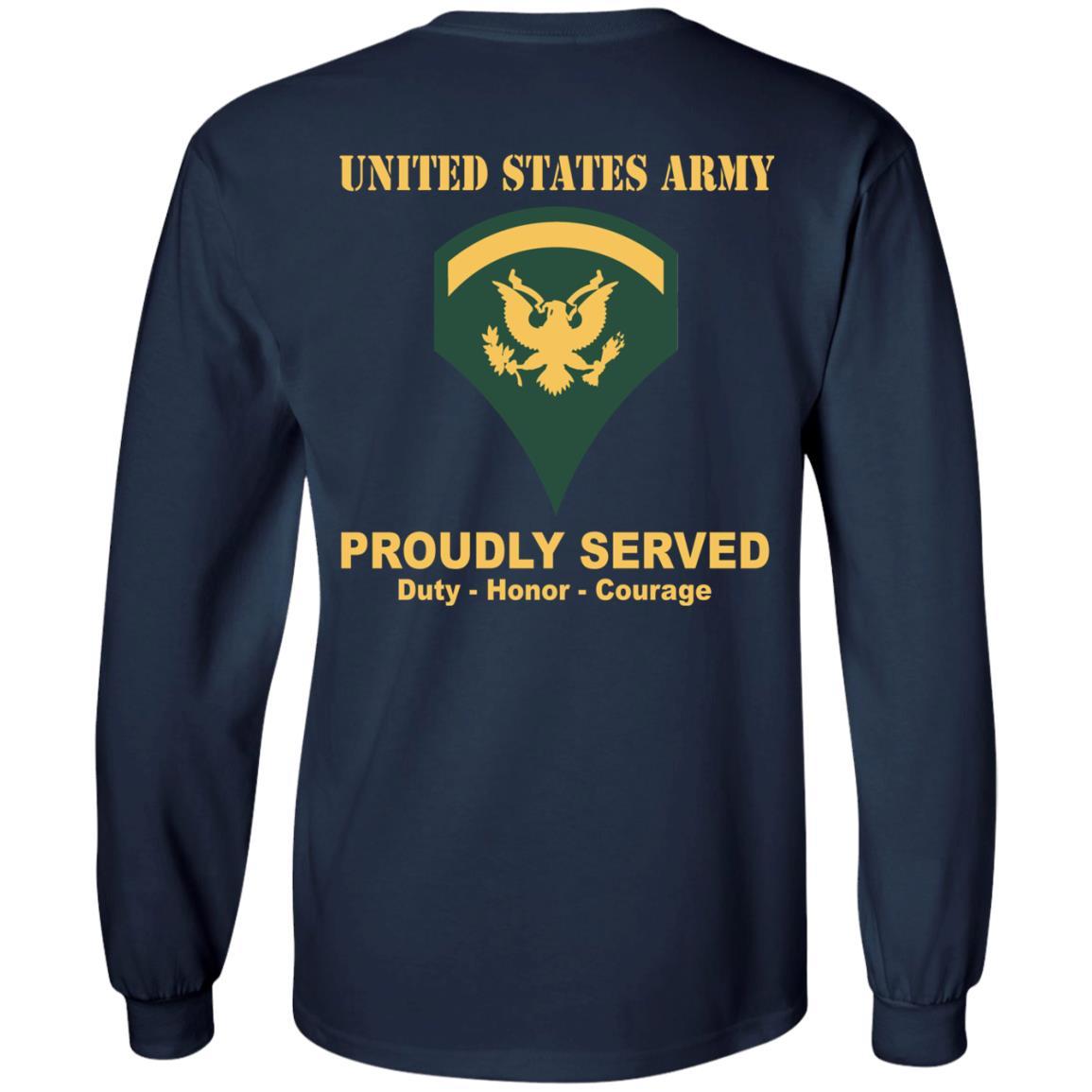 US Army E-5 SPC E5 Specialist Ranks Men Back US Army T Shirt-TShirt-Army-Veterans Nation