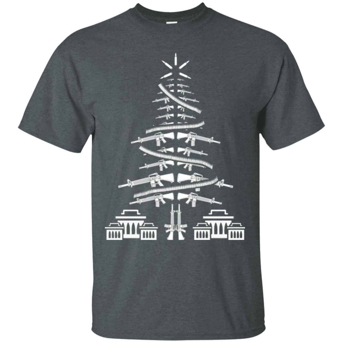 Military T-Shirt "CHRISTMAS TREE VETERAN"-TShirt-General-Veterans Nation