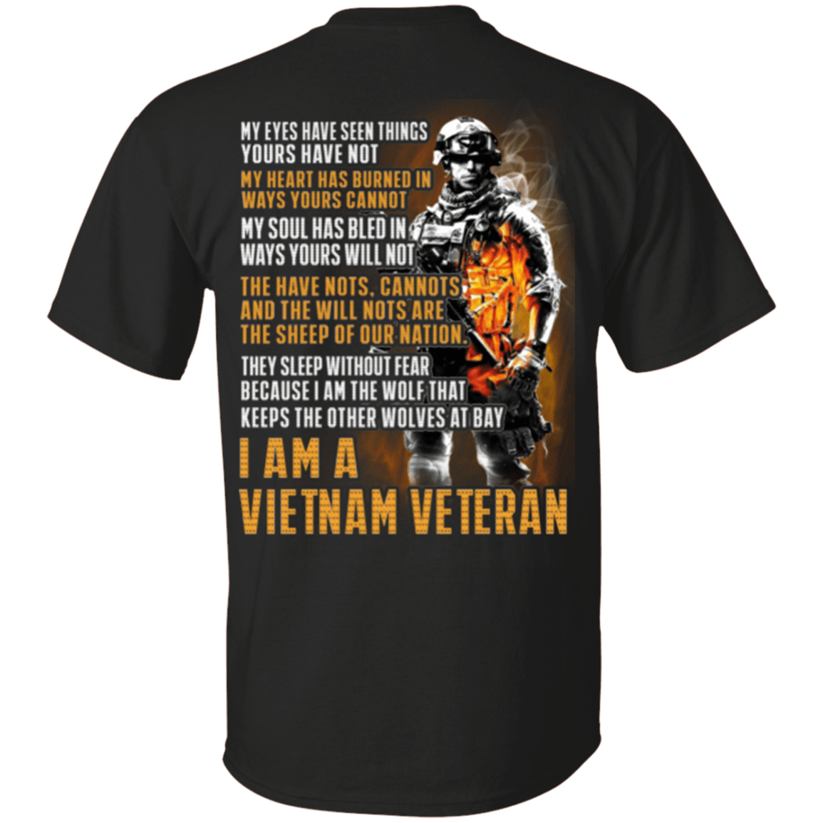 Military T-Shirt "I Am Vietnam Veteran"-TShirt-General-Veterans Nation