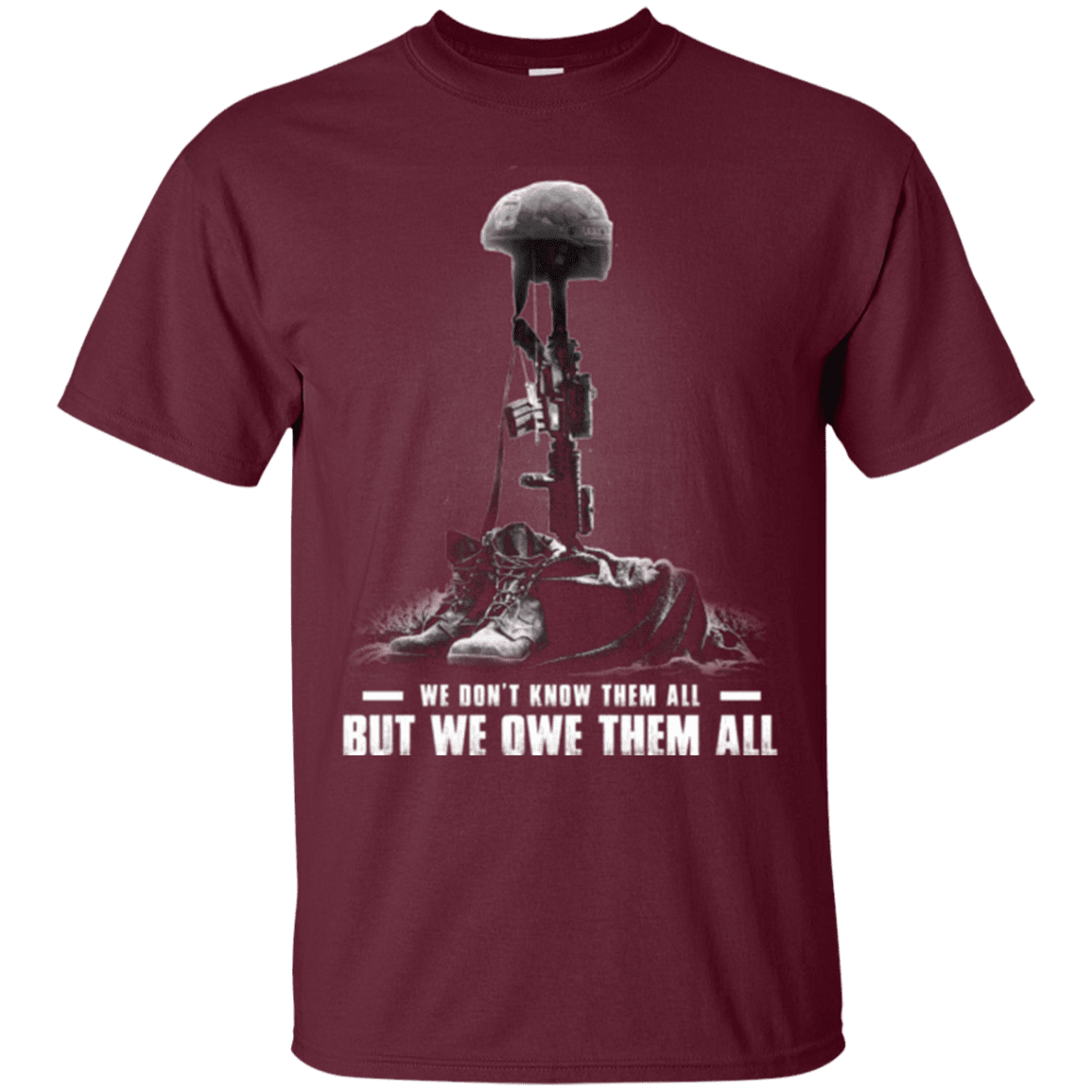 Military T-Shirt "We Owe Them All"-TShirt-General-Veterans Nation