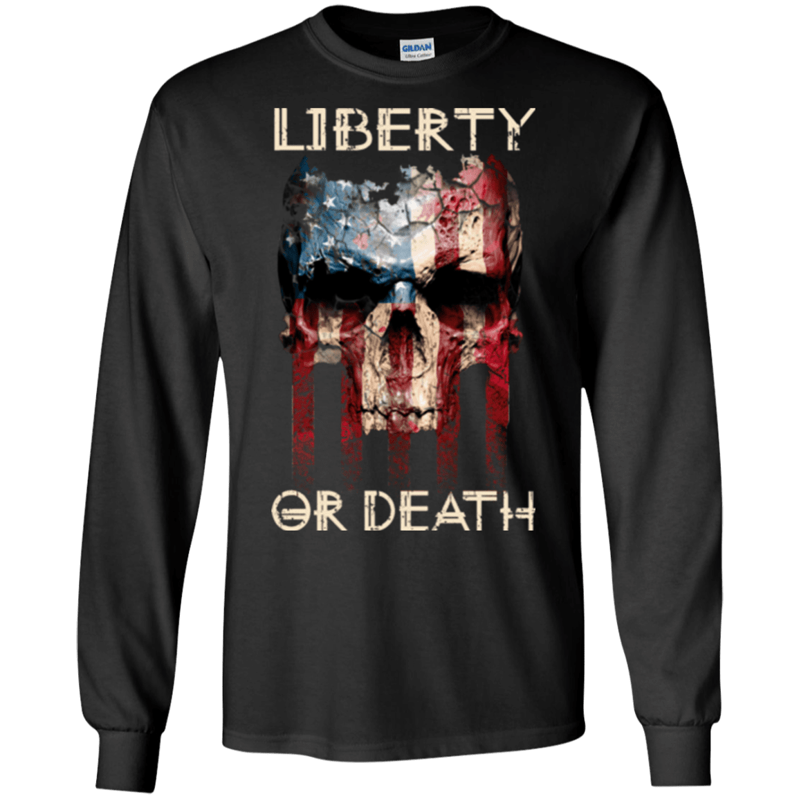 Military T-Shirt "LIBERTY OR DEATH"-TShirt-General-Veterans Nation