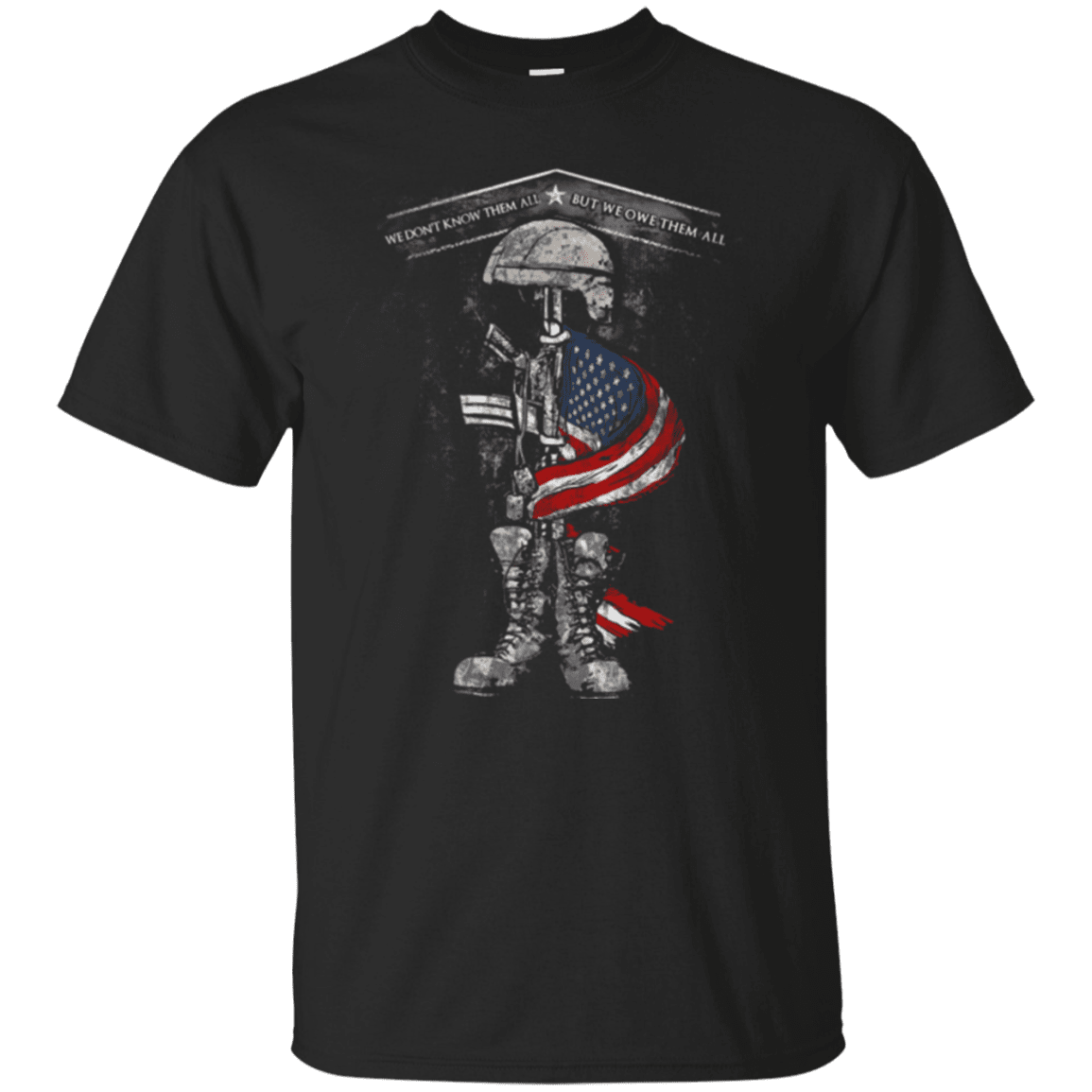 Military T-Shirt "WE OWE THEM ALL"-TShirt-General-Veterans Nation