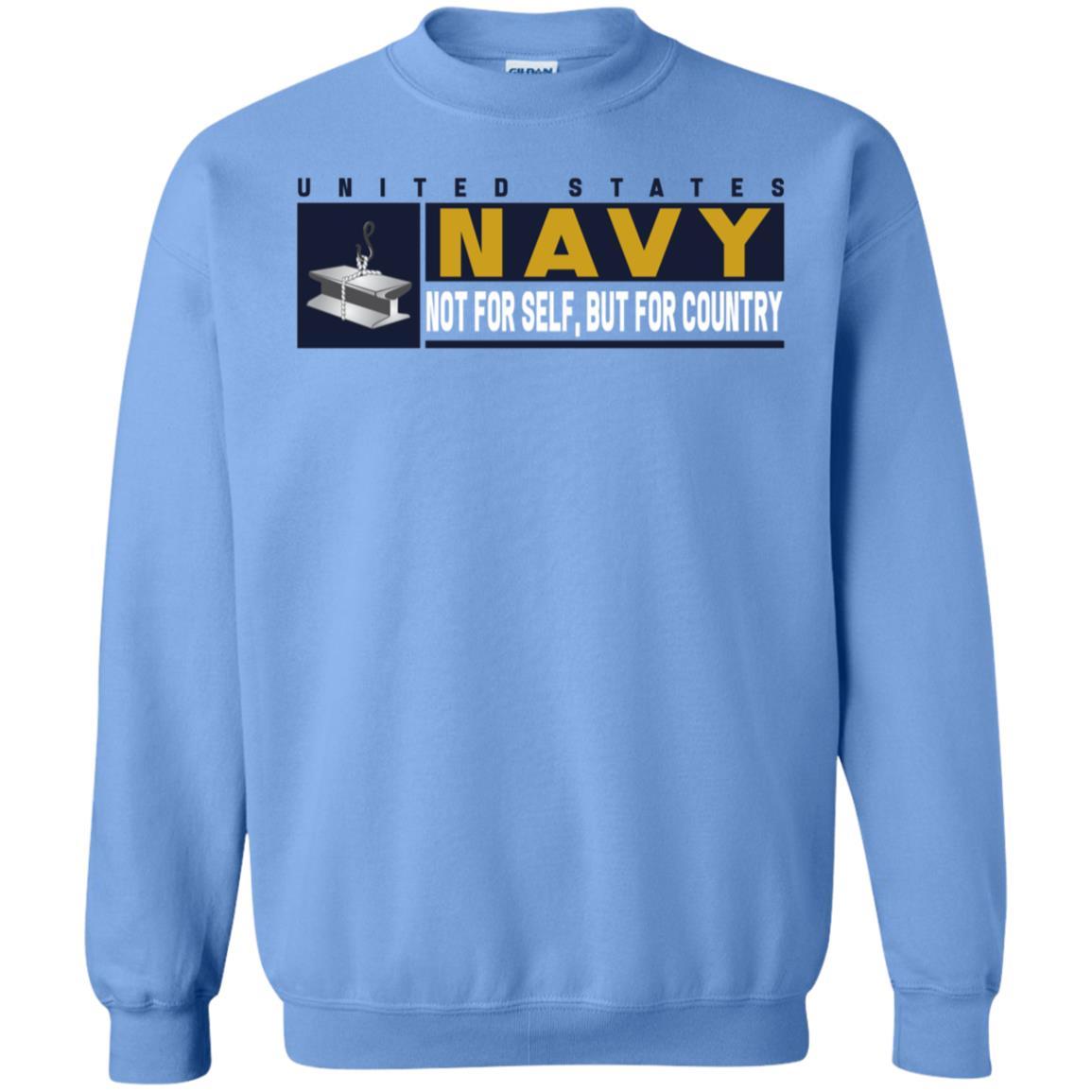 Navy Steelworker Navy SW- Not for self Long Sleeve - Pullover Hoodie-TShirt-Navy-Veterans Nation