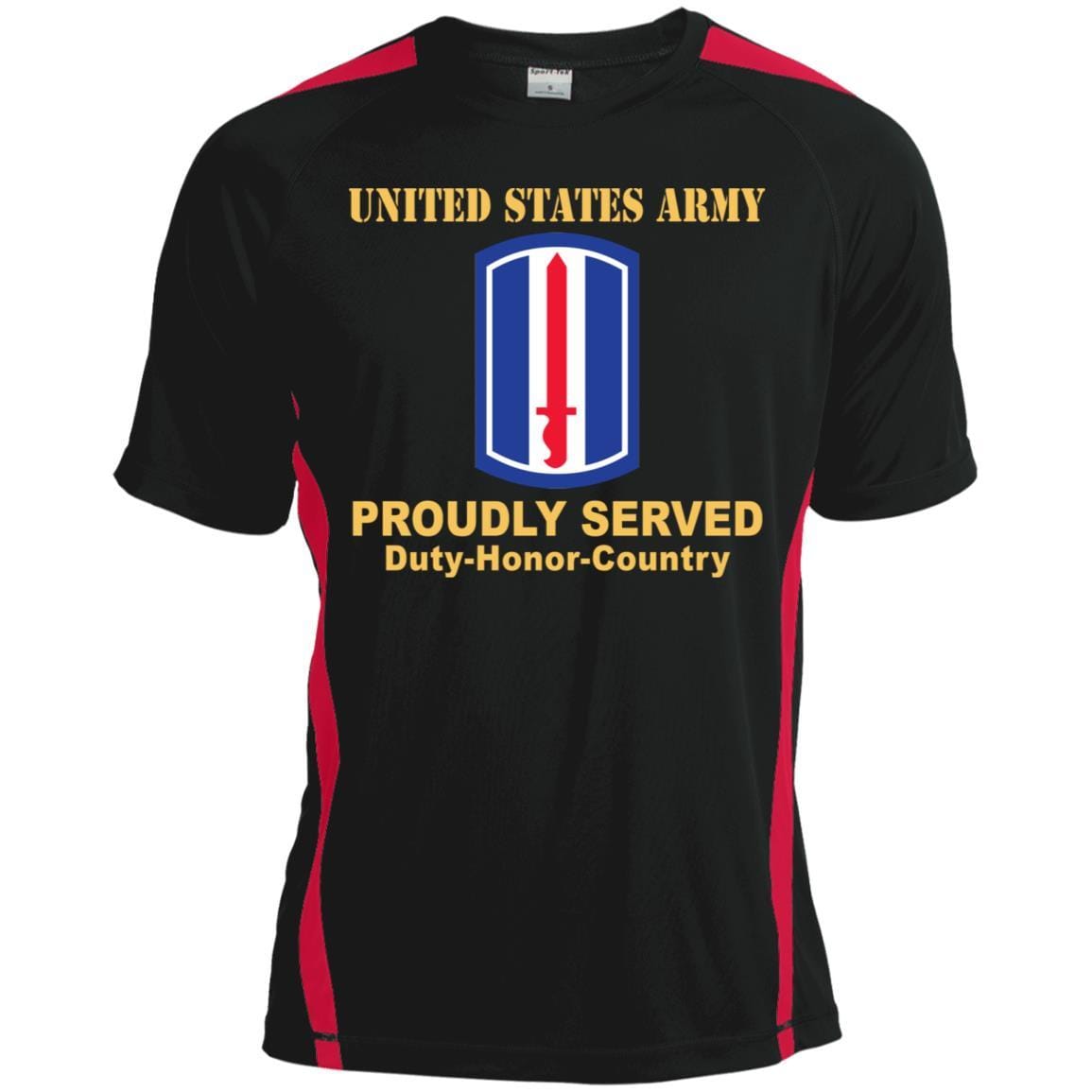 US ARMY 193RD INFANTRY BRIGADE- Proudly Served T-Shirt On Front For Men-TShirt-Army-Veterans Nation