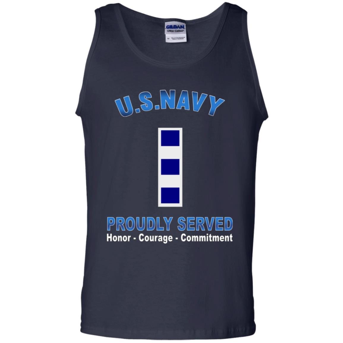 US Navy W-4 Chief Warrant Officer 4 W4 CW4 Warrant Officer Proudly Served T-Shirt On Front-Apparel-Veterans Nation