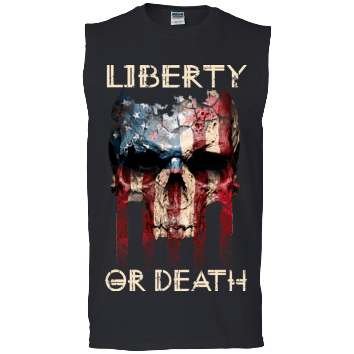 Military T-Shirt "LIBERTY OR DEATH"-TShirt-General-Veterans Nation